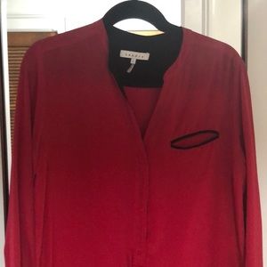 Sandro v neck blouse